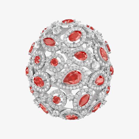 Ruby Galaxy Jewelry Ring